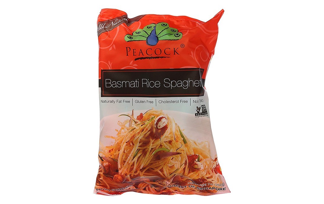Peacock Basmati Rice Spaghetti    Pack  200 grams